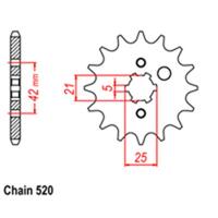 Front Sprocket - Steel 13T 520P D/D