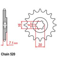 Front Sprocket - Steel 10T 520P