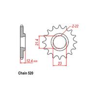 Front Sprocket - Steel 14T 520P