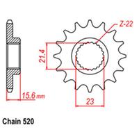 Front Sprocket - Steel 14T 520P