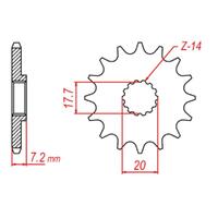 Front Sprocket - Steel 14T 420P