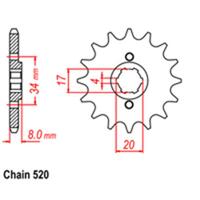 Front Sprocket - Steel 13T 520P