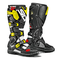 Sidi 'Crossfire 3' Boots - White Black Yellow Fluro