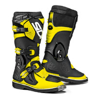 Sidi 'Flame' Youth Boots - Yellow Fluro Black