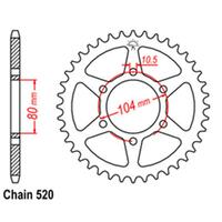 Rear Sprocket - Steel 43T 520P