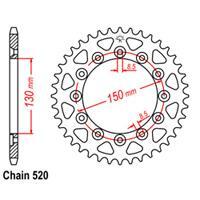 Rear Sprocket - Steel 45T 520P D/D