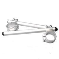 Vortex Clip On Handlebars 7 Degree - Silver 50mm (Pair)