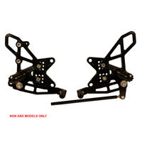 Vortex Rearsets (Black) - Kawasaki ZX-10R ('11-15 NON ABS ONLY)
