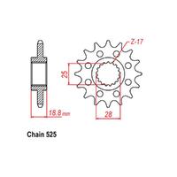 Front Sprocket - Steel 20T 525P
