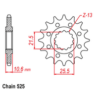 Front Sprocket - Steel 14T 525P