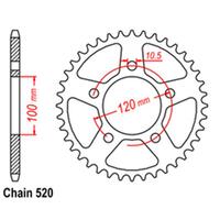 Rear Sprocket - Steel 40T 520P