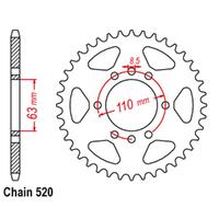 Rear Sprocket - Steel 42T 520P
