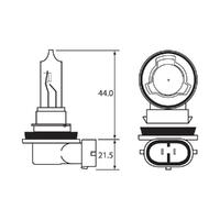 Bulb - Halogen 12V 65W - H9 - PGJ19-5