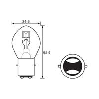 Bulb - Headlight 12V 15/15W - BA20D
