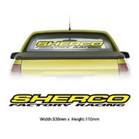 Sticker Racing D/Cut - Sherco, Yellow/Black (930 x 110mm)