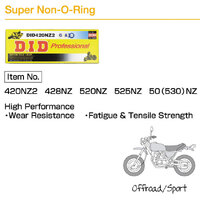 DRIVE CHAIN - 420NZ3 GB-130 RB SUPER HEAVY DUTY MX GLD&BLK