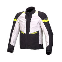 Macna Traction Jacket Ivory/Black/Fluro [Size: S]
