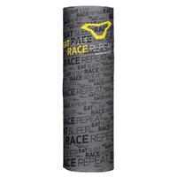 Macna Neck Tube "EAT SLEEP RACE REPEAT" - Dark Grey