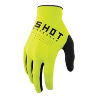Shot Raw Gloves - Neon Yellow [Size: 8]