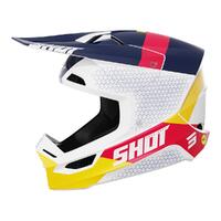 Shot Race Helmet - Ridge Red/Blue Glossy
