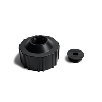 Gen 3 - Standard Cap with Center Plug - Black