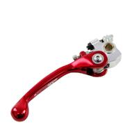 States MX Front Brake Lever - STD Flex - Honda - Red