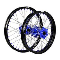 States MX Wheel Set Husq. FE 21" Front/18" Rear - Black/Blue