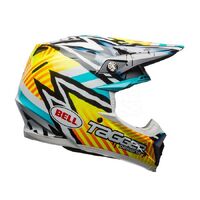 Bell Moto-9 Mips Tagger - Yellow/Blue/White Helmet