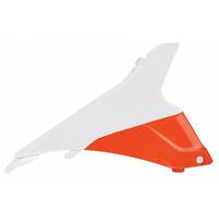 Polisport Airbox Covers - KTM SX/SX-F ('13-15) - White/Orange