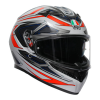 Agv K3 Helmet - Space Matt White Red Fluo