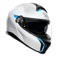 AGV Tourmodular Frequency Light Grey/Blue [Size: S]