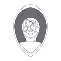 AGV K1/K1S Cheek Pads - Black