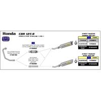 Arrow Header for Hon CBR125R ('11-13) in SS