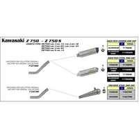 ARROW 71279MI - LINK PIPE STAINLESS - KAWASAKI Z750