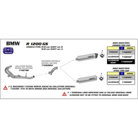 ARROW 71689AK Silencer - MAXI RACE-TECH Aluminium Silver with Carbon End Cap - BMW R1200GS 04>12