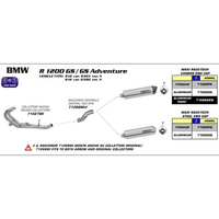 ARROW 71689PK Silencer - MAXI RACE-TECH Titanium with Carbon End Cap - BMW R1200GS 04>12
