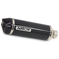 ARROW 71708MK Silencer - MAXI R-TECH Carbon Fibre with Carbon End Cap - YAMAHA FZ8 N/S