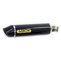 Arrow Indy-Race Muffler for Hon CBR600RR ('07-12) in Carbon Fibre w/CF Cap