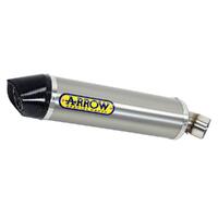 Arrow Indy-Race Muffler for Hon CBR600RR ('07-12) in Titanium Muffler w/CF Cap