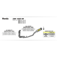 ARROW 71727AK Silencer - INDY-RACE Aluminium Silver with Carbon End Cap - HONDA CBR 1000RR