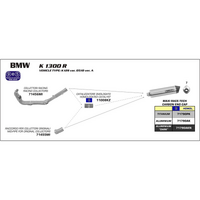 ARROW 71790AKN Silencer - MAXI RACE-TECH Aluminium Dark with Carbon End Cap - BMW K 1300R