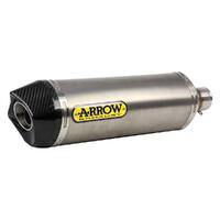 Arrow Race-Tech Muffler for Hon CB500F/R, 500X in Titanium w/CF Cap