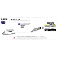 Arrow Maxi Race-Tech Muffler for BMW R1200 GS / Adv. in Alum. Silver w/CF Cap