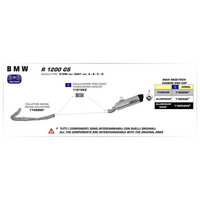 ARROW 71805AKN Silencer - MAXI RACE-TECH Aluminium Dark with Carbon End Cap - BMW 1200 / 1250 GS