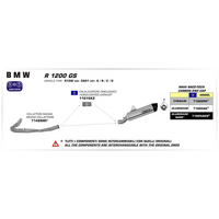 ARROW 71805PK Silencer - MAXI RACE-TECH Titanium with Carbon End Cap - BMW 1200 / 1250 GS
