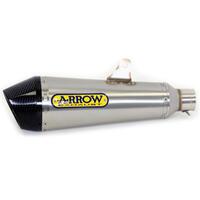 Arrow X-Kone Muffler for Suz GSX-R 1000/R ('17-) in Nichrom Silver w/CF Cap