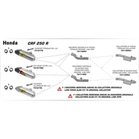 ARROW 72111PD Link Pipe - Stainless steel 1:2 - HONDA