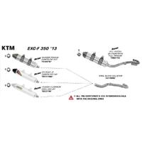 Arrow Header for KTM EXC-F 350 ('12-14), EXC-F 250 ('14) in SS