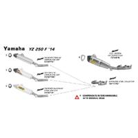 Arrow Header for Yam YZ250F ('14-15), WR250F ('15) in SS