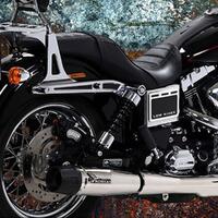 Arrow Mohican Muffler Set for H.D. Dyna Low Rider Models in Polished SS